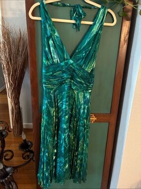 Lillie Rubin Shimmery Teal Evening Dress